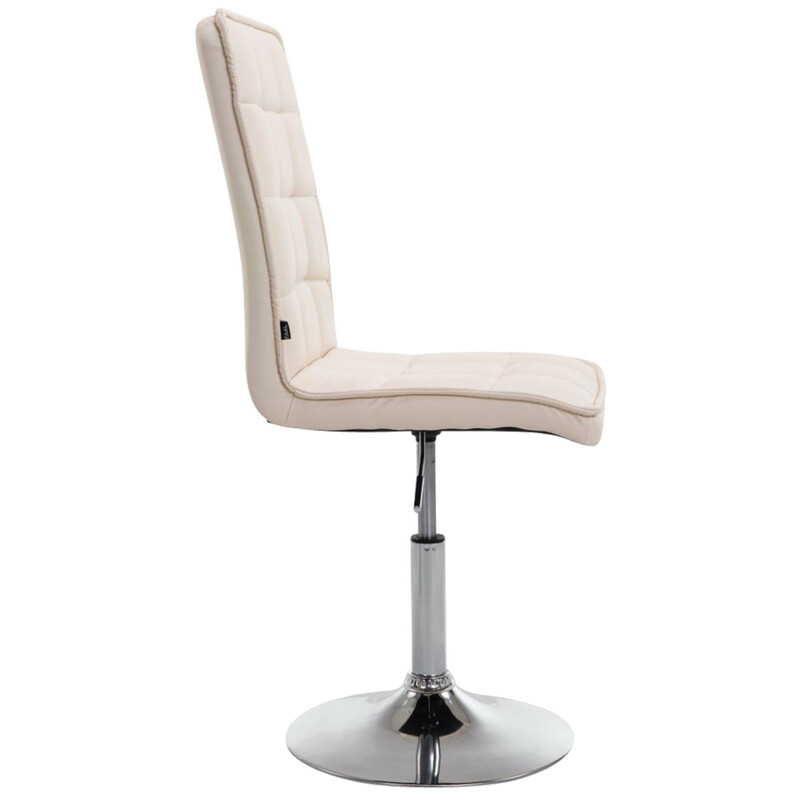 Eleganta justerbara matstolar i konstläder med hög ryggstöd