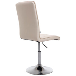 Eleganta justerbara matstolar i konstläder med hög ryggstöd