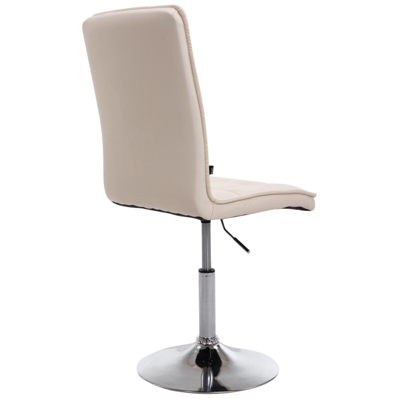 Eleganta justerbara matstolar i konstläder med hög ryggstöd
