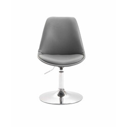 Modern justerbar stol i konstläder med metallbas