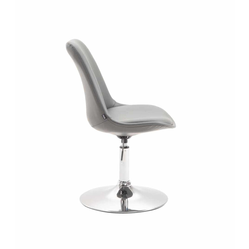 Modern justerbar stol i konstläder med metallbas