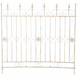 Rustikt trädgårdsstaket i järn för klätterväxter 116x124 cm