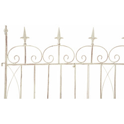 Rustikt trädgårdsstaket i järn för klätterväxter 116x124 cm