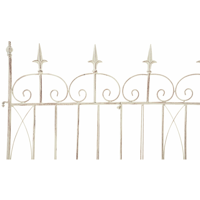 Rustikt trädgårdsstaket i järn för klätterväxter 116x124 cm