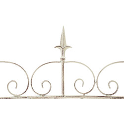 Rustikt trädgårdsstaket i järn för klätterväxter 116x124 cm