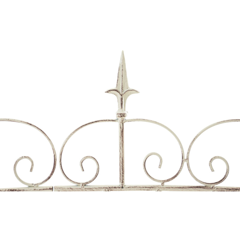 Rustikt trädgårdsstaket i järn för klätterväxter 116x124 cm