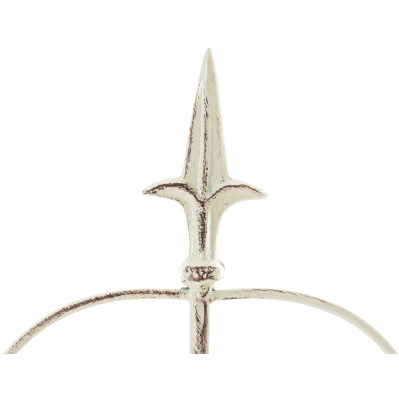 Rustikt trädgårdsstaket i järn för klätterväxter 116x124 cm