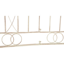 Rustikt trädgårdsstaket i järn för klätterväxter 116x124 cm