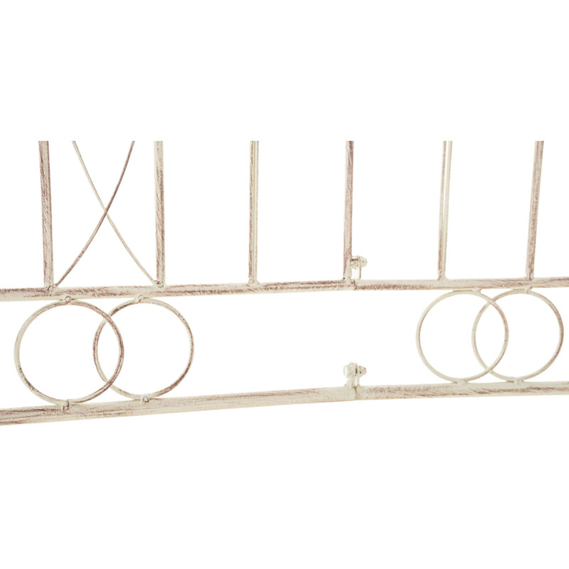 Rustikt trädgårdsstaket i järn för klätterväxter 116x124 cm