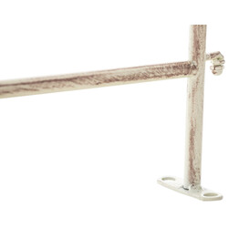 Rustikt trädgårdsstaket i järn för klätterväxter 116x124 cm