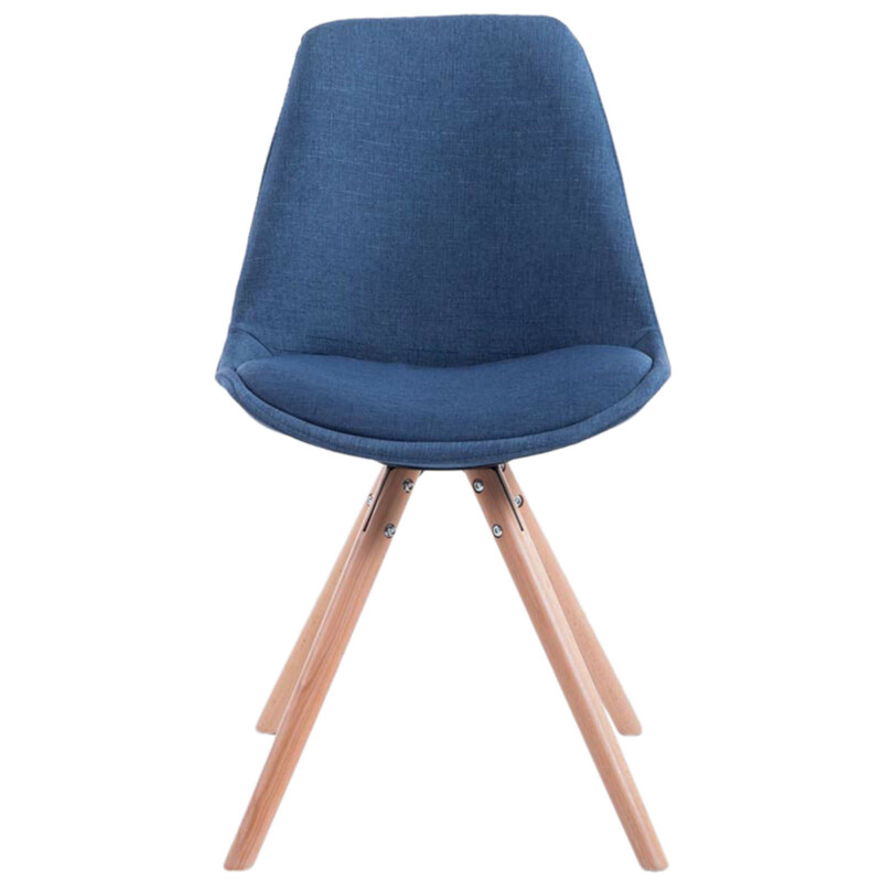 Eleganta besöksstolar med tyg och trä för komfort