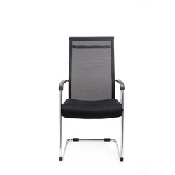 Eleganta ergonomiska besöksstolar med nätklädsel och krombas