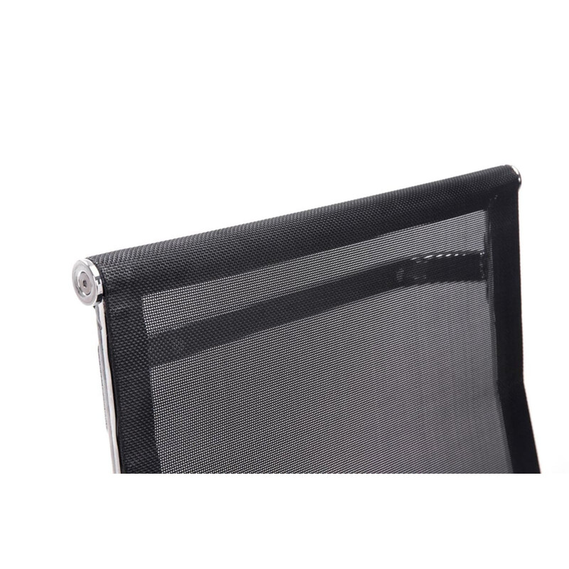 Eleganta ergonomiska besöksstolar med nätklädsel och krombas