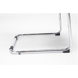 Eleganta ergonomiska besöksstolar med nätklädsel och krombas