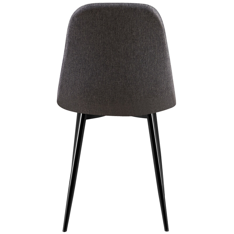 Bekväma moderna stolar med sammetstyg och metallben