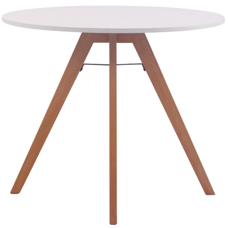 Stilren matgrupp för fyra med bokträ och konstläder