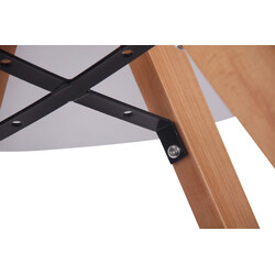 Stilren matgrupp för fyra med bokträ och konstläder