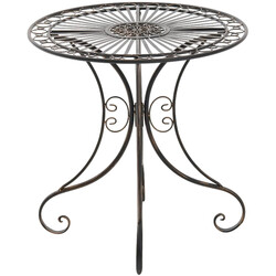 Charmigt trädgårdsbord i järn med nostalgisk design