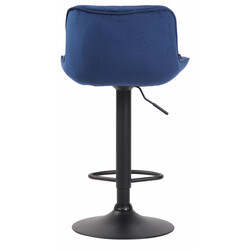 Elegant barstolsuppsättning med justerbar höjd och sammetklädsel
