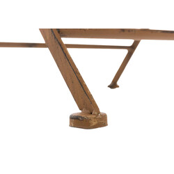 Eleganta fällbara trädgårdsstolar i järn med antik patina