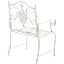 Eleganta väderbeständiga trädgårdsstolar i jugendstil, 2-pack