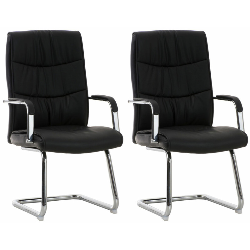 Lyxiga ergonomiska stolar med konstläder och kromdetaljer