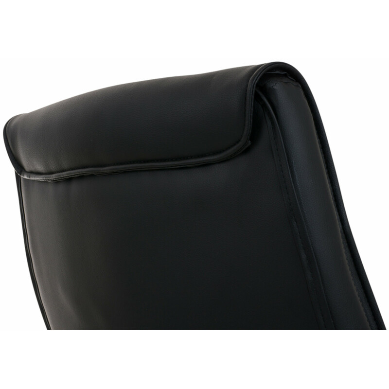 Lyxiga ergonomiska stolar med konstläder och kromdetaljer