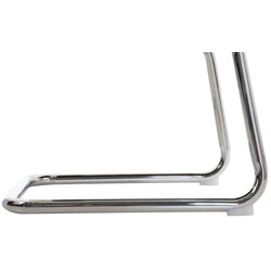 Lyxiga ergonomiska stolar med konstläder och kromdetaljer