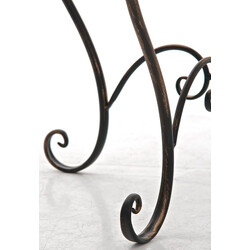 Nostalgiskt handgjort järnbord med antikpatina för trädgård