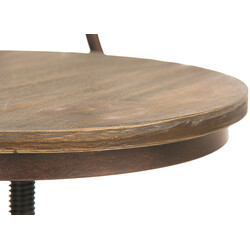 Elegant justerbar barstol i trä och metall för hem och bar