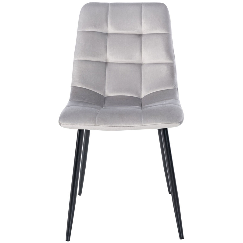 Bekväma vadderade stolar med modern design och sammetsklädsel