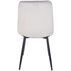 Bekväma vadderade stolar med modern design och sammetsklädsel