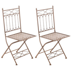 Eleganta nostalgiska trädgårdsstolar i järn