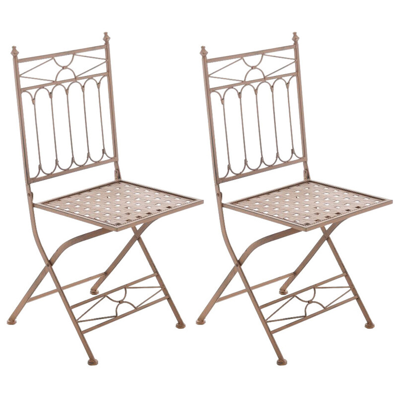 Eleganta nostalgiska trädgårdsstolar i järn