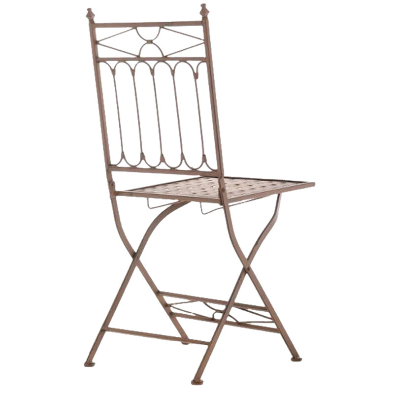 Eleganta nostalgiska trädgårdsstolar i järn, set om två