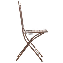 Eleganta nostalgiska trädgårdsstolar i järn, set om två