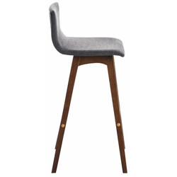 Eleganta barstolar med quiltat säte och träram