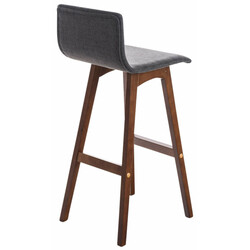 Eleganta barstolar med quiltat säte och träram