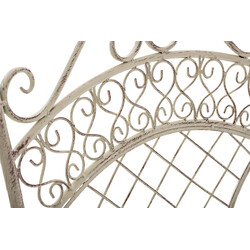 Eleganta hopfällbara trädgårdsstolar i järn med antikpatina