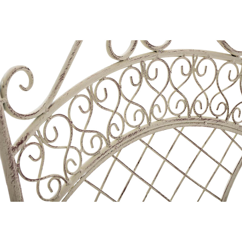 Eleganta hopfällbara trädgårdsstolar i järn med antikpatina