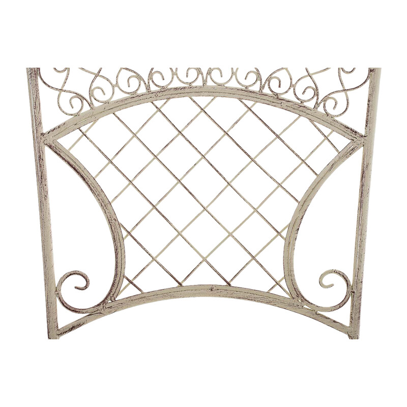 Eleganta hopfällbara trädgårdsstolar i järn med antikpatina