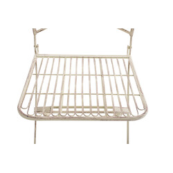 Eleganta hopfällbara trädgårdsstolar i järn med antikpatina