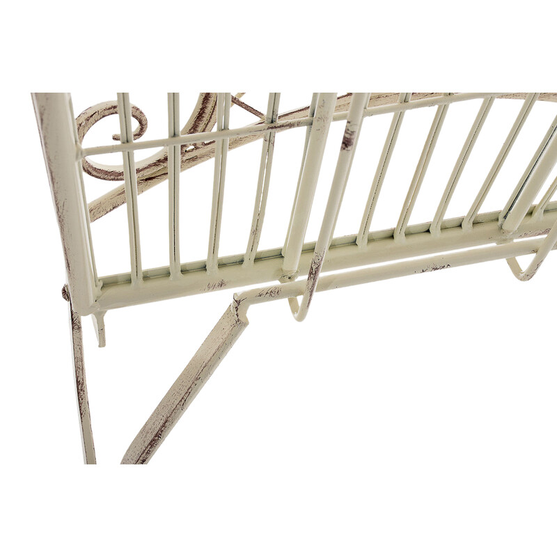 Eleganta hopfällbara trädgårdsstolar i järn med antikpatina