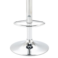 Modern justerbar barstol i sammet med metallram