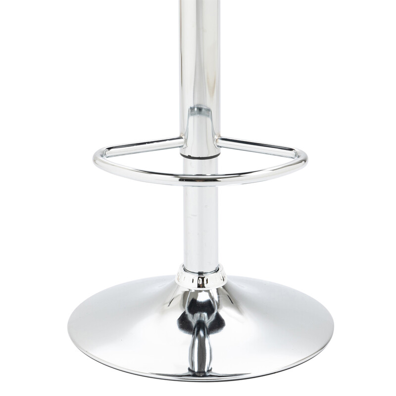 Modern justerbar barstol i sammet med metallram