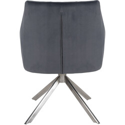 Elegant vridbar matstol i sammet med hög viktkapacitet