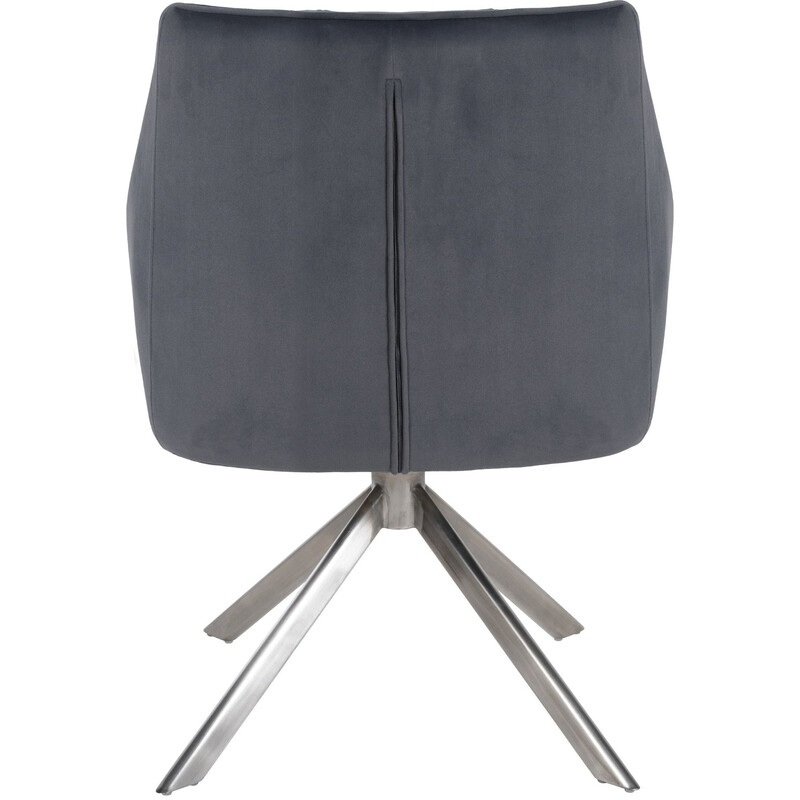 Elegant vridbar matstol i sammet med hög viktkapacitet