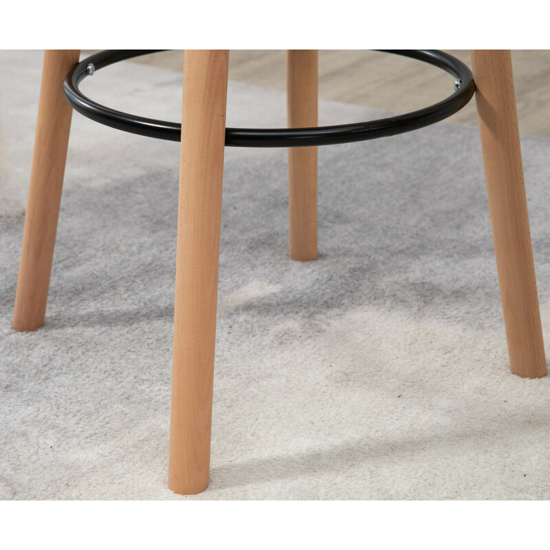 Elegant skandinaviskt ståbord med bokträben och MDF-skiva