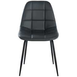 Elegant och bekväm stol med konstläder eller tygklädsel