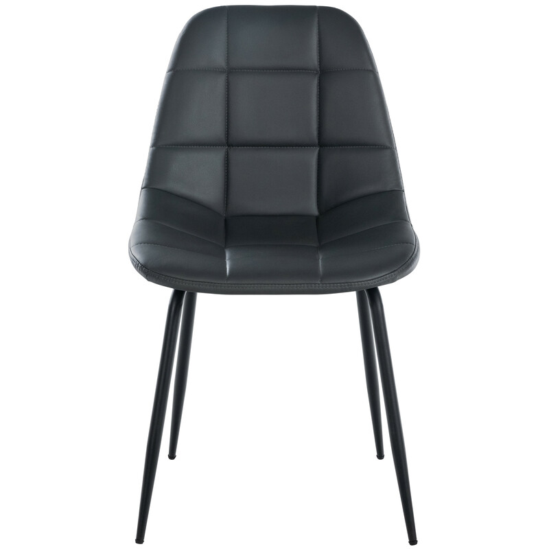 Elegant och bekväm stol med konstläder eller tygklädsel